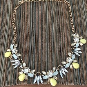 Yellow statement necklace